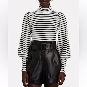 A.L.C Karla striped turtleneck sweater